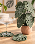 Planta con posavasos de diseño